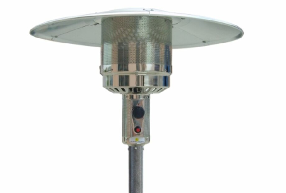 FRITTSTÅENDE GASSVARMER: 13.5kW effekt. Justerbar mellom 5000-13500W. Slange og regulator medfølger. Gassforbruk: 450g-870g pr. time. Pris: 1990,-