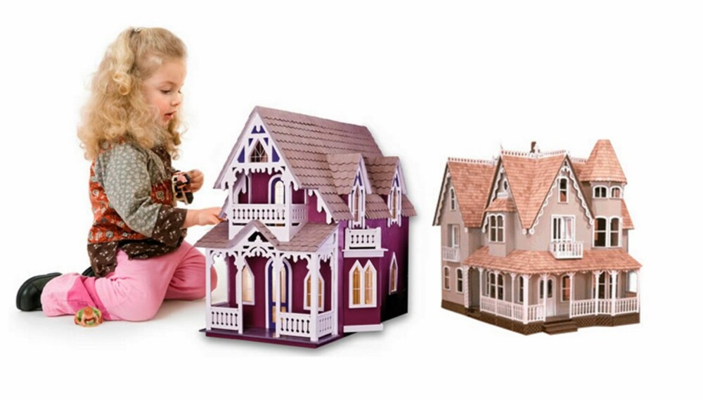 HERSKAPELIG: Dukkehus er en hobby som fenger både store og små, disse er fra Greenleaf Dollhouses.