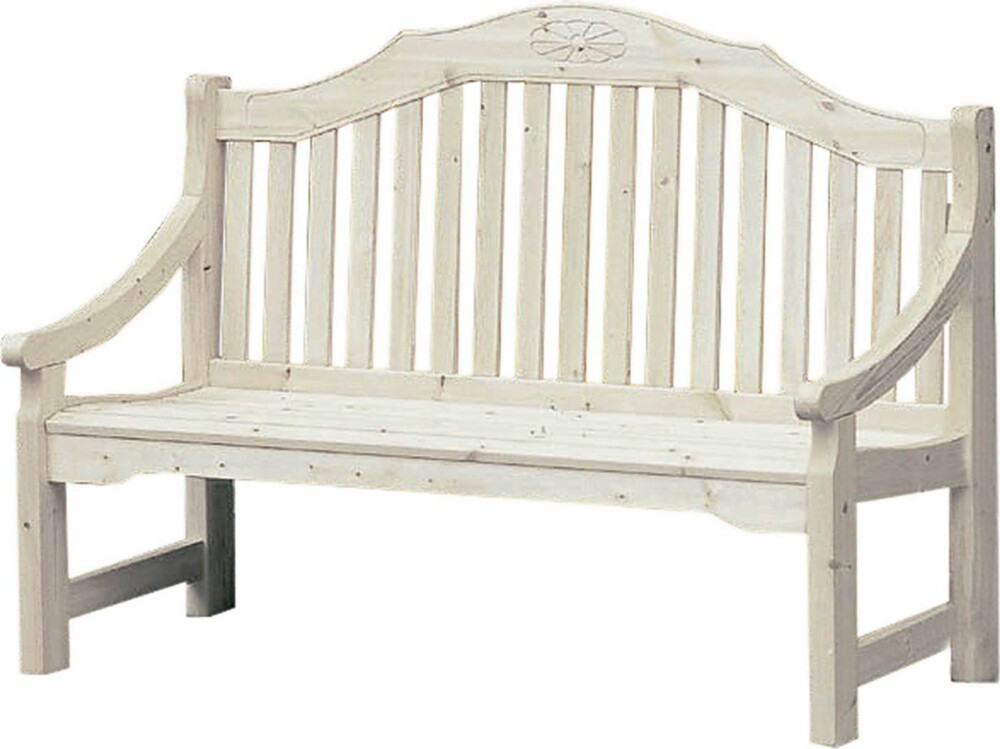 ENKELT OG FINT: Hvitlasert benk i furu, 149 cm lang, kr 2990, Plantasjen. ENKELT OG FINT: Hvitlasert benk i furu, 149 cm lang, kr 2990, Plantasjen.