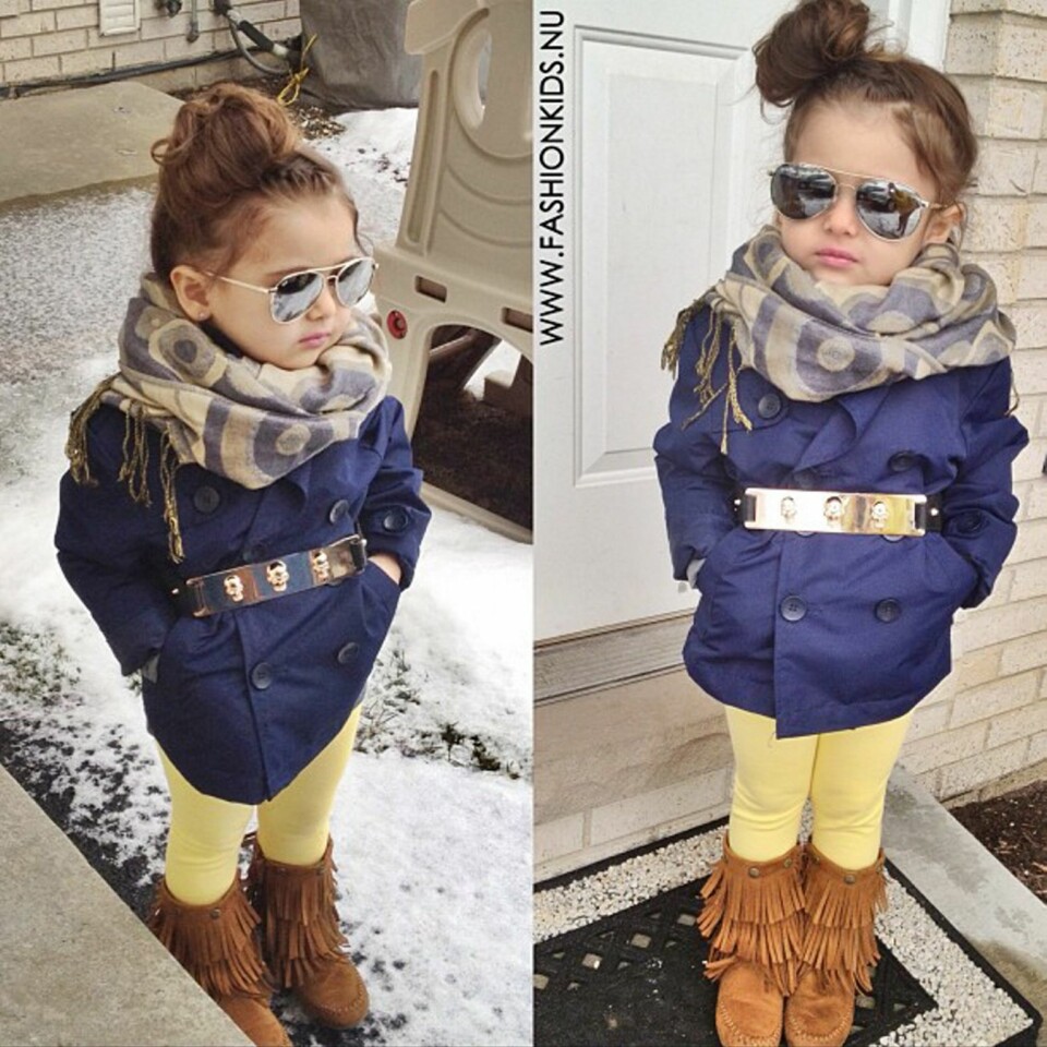 MODELLBARN: Moteinteresserte foreldre fra hele verden deler bilder av sine barn på Fashionkids.