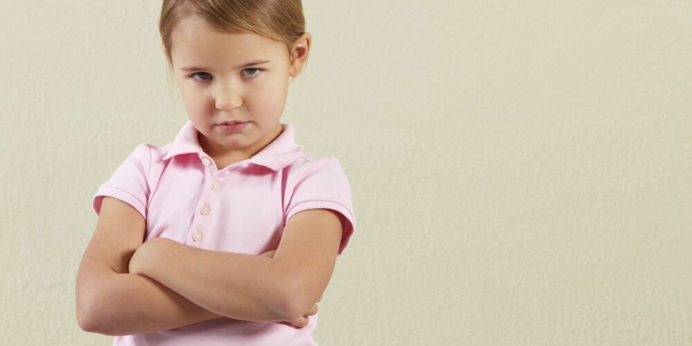 Studio Shot Of Angry Young Girl