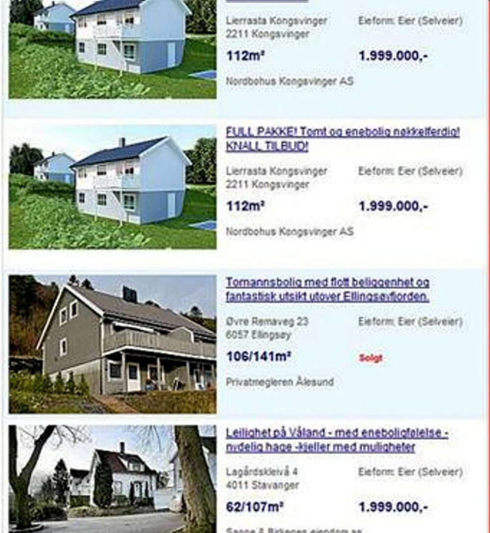 Hus til salgs Hus til salgs