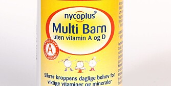 MULTI BARN: Vitamin- og mineraltilskudd uten vitamin A og D.