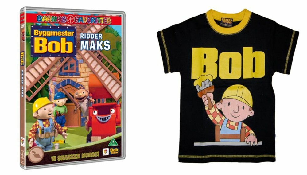 Bli med og delta i vår konkurranse! Du kan vinne den nye dvd-en om «Byggmester Bob» og en kul t-skjorte.