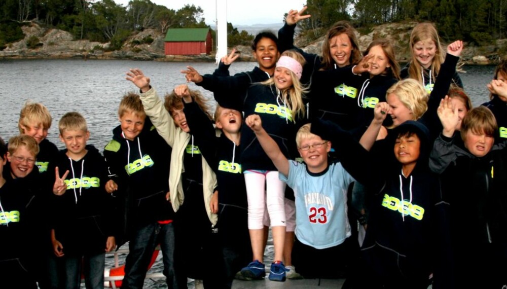 JUBEL: Klasse 6B ved Storevarden skole i Rogaland vant Årets Nysgjerrigper 2008
