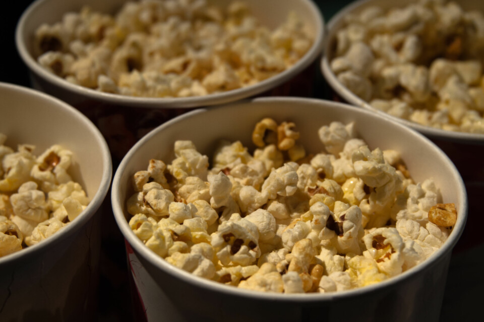 - Popcorn er fullt av fiber