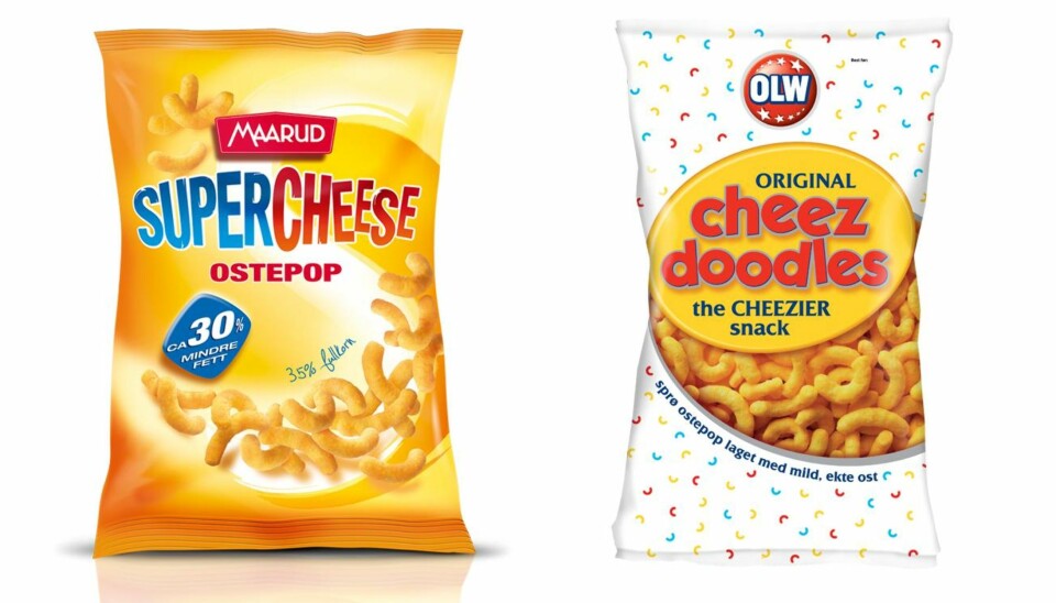 SUPERCHEESE: Lurer du på hvor mye du sparer ved å velge nyheten Supercheese Ostepop? Kanskje ikke så mange kalorier spart som du tror! FOTO: Produsentene