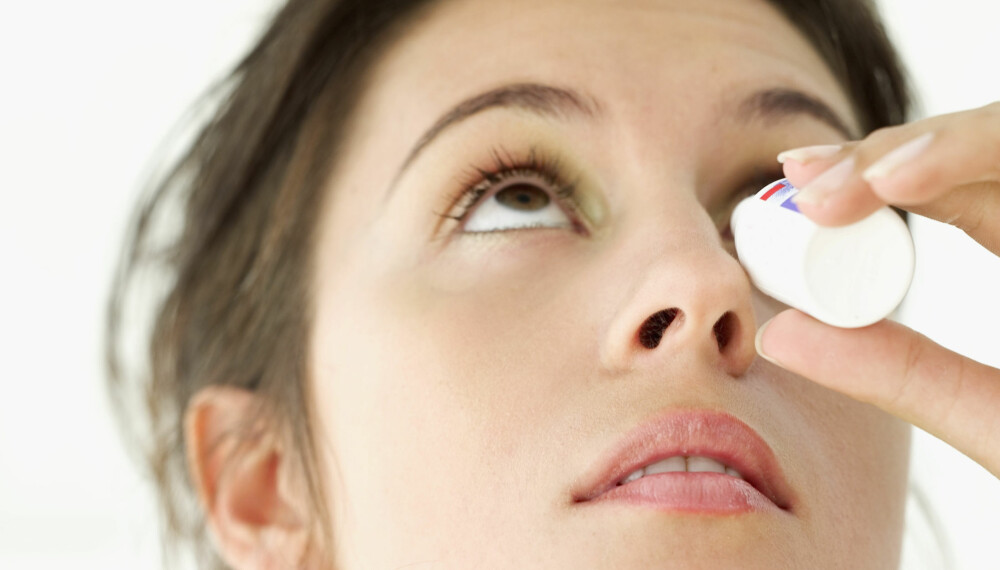 KAN GI VARIGE SKADER: Produktene kan hos noen personer medføre en trykkstigning inne i selve øyet, og i verstefall føre til varige skader på synet. 