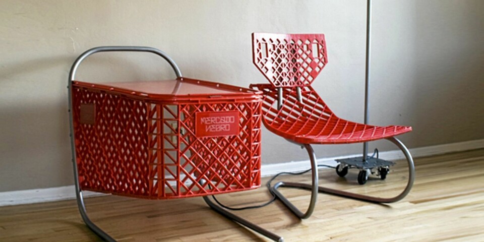 Tennisballer og paller blir til møbler