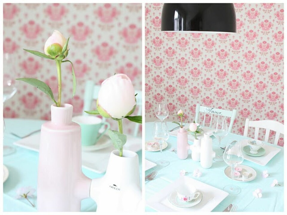 SØTT SOM SUKKER: Kanskje ikke så rart at dette søre bordet kommer fra damen bak bloggen Sukkertøy For Øyet?