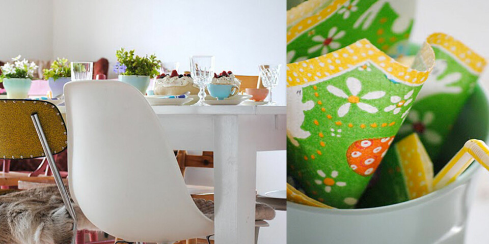 MISMATCH: Stoler som ikke passer sammen, pastell - og knallfarger sammen og en dose vårblomster skaper fest hos disse jentene.