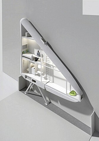 KOMPAKT: Slik har arkitektene hos Centrala tegnet verdens tynneste hus.. KOMPAKT: Slik har arkitektene hos Centrala tegnet verdens tynneste hus..