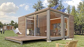 GAMMELT BLIR NYTT: Luksuriøse små boliger laget av gamle shippingcontainere. GAMMELT BLIR NYTT: Luksuriøse små boliger laget av gamle shippingcontainere.