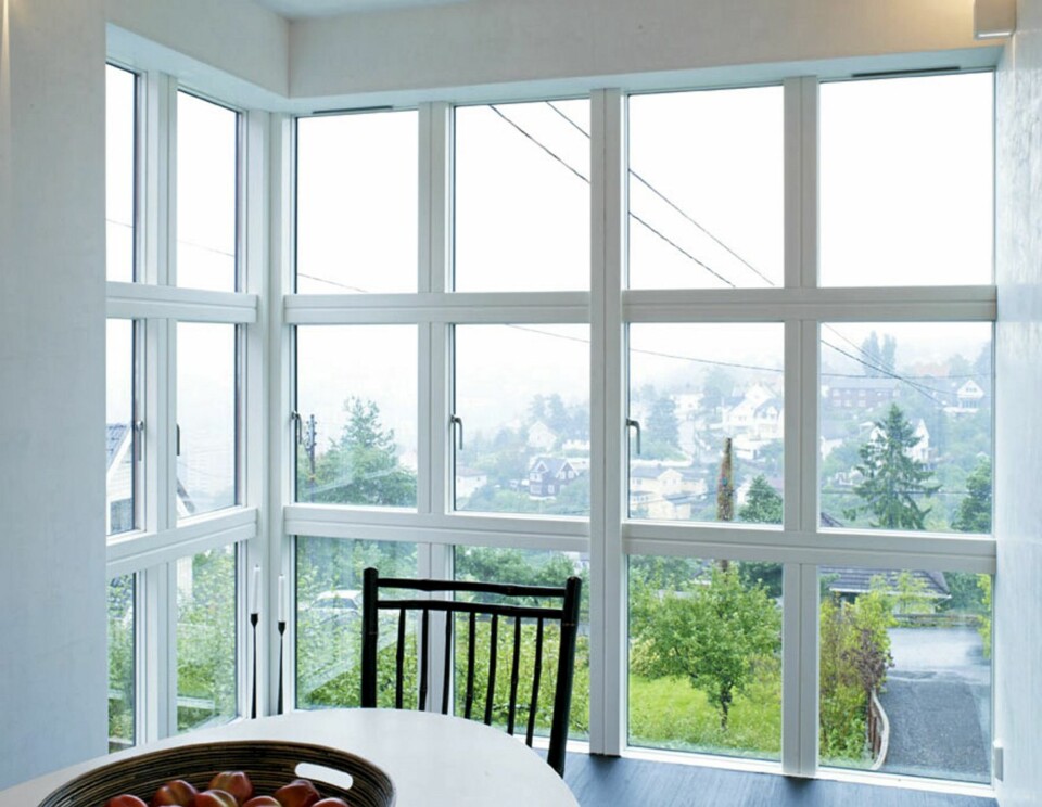 GLASSKLART. Fra tilbygget er det utsikt over Oslo by.