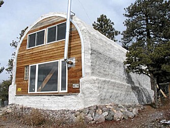 Buet: Hus bygget med buet tak