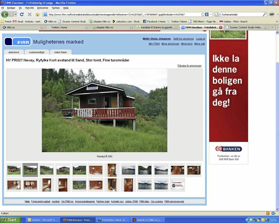Hytte påNevøy i Ryfylke.