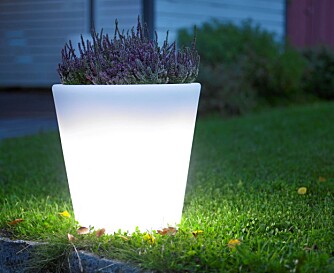 LYNG OG LYS: Lysende blomsterpotte, Light Pod, kr 1100, Verket Interiør. LYNG OG LYS: Lysende blomsterpotte, Light Pod, kr 1100, Verket Interiør.