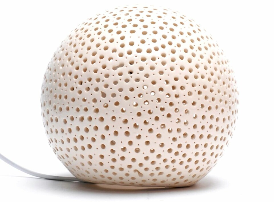 GOLF: Scusi keramikklampe, kr 2800, Pur Norsk.