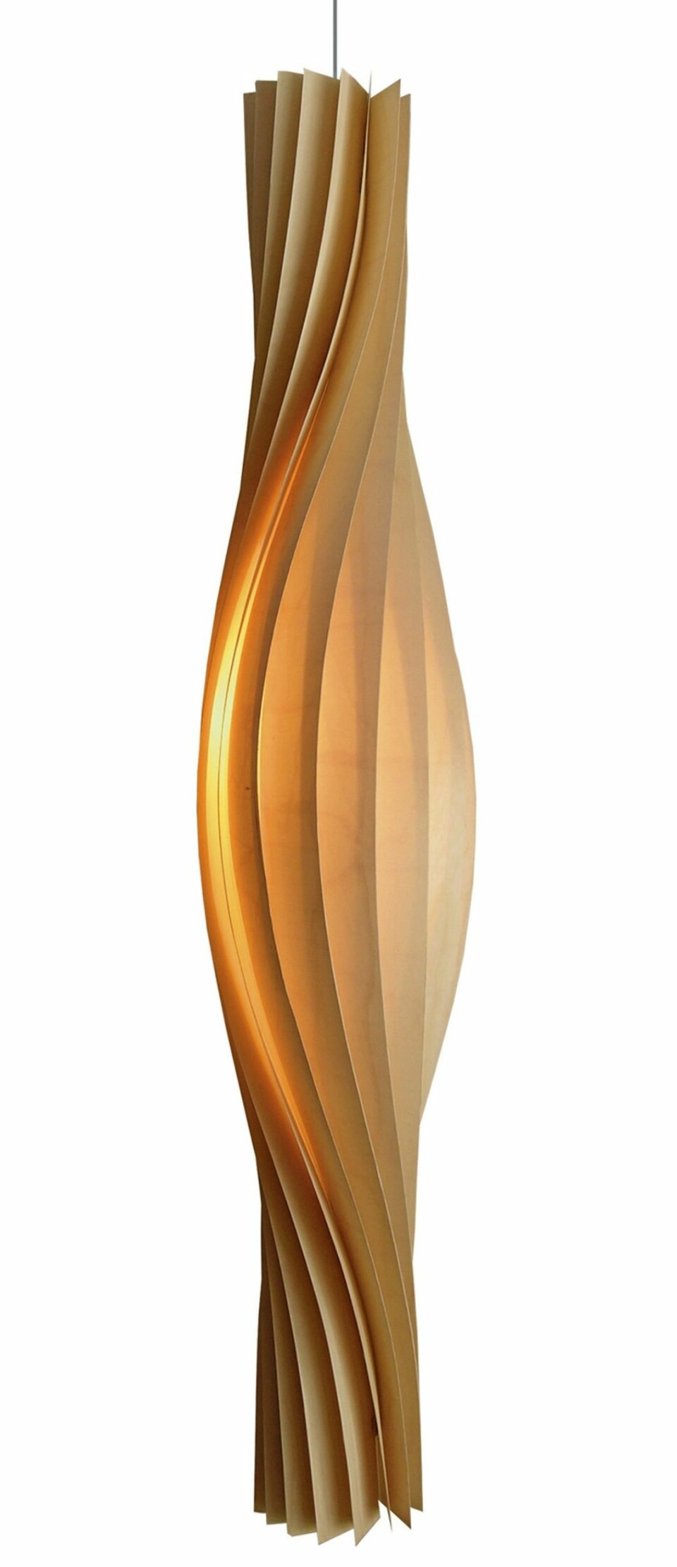 TR4 lampe i bjørkefiner, design Tom Rossau, 100 cm, kr 3852, Ruths Design.