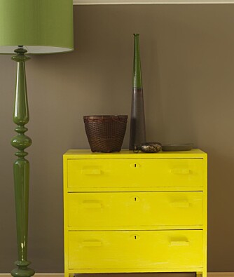 Mal det trendy: Farger er in. Kjøp inn maling og pensel og mal lopper eller gamle møbler trendy.