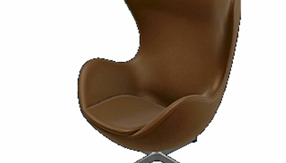 Arne Jacobsens sin klassiker, ""Egget"", er blant de mest kopierte designmøblene. Orginalen blir produsert av Fritz Hansen.