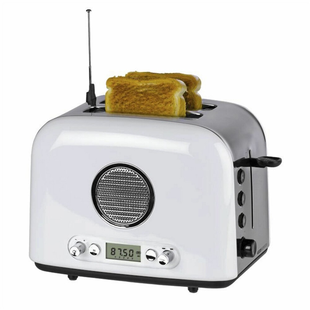 RADIOBRØD: Det er langt fra sikkert at en brødrister med integrert radio blir en bestselger. RADIOBRØD: Det er langt fra sikkert at en brødrister med integrert radio blir en bestselger.