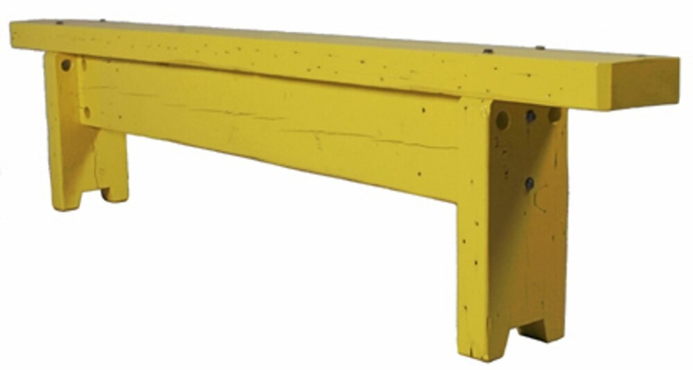 LENGDEMÅL: Piet Hein Eeks siste produkt, One beam bench, blir bare like lang og bred, som bjelken den lages av.
Foto: Produsenten LENGDEMÅL: Piet Hein Eeks siste produkt, One beam bench, blir bare like lang og bred, som bjelken den lages av.
Foto: Produsenten