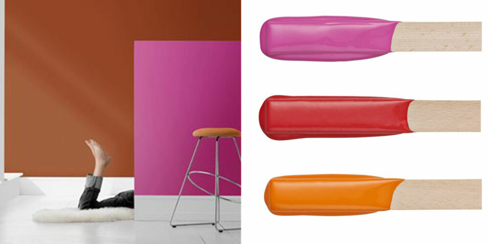 OPPRØRSK FRIHET: Årets trendfarger fra fargegiganten Flügger har navnet Opprørsk Frihet og består av klare sterke farger, både rødt og rosa er med i palletten. OPPRØRSK FRIHET: Årets trendfarger fra fargegiganten Flügger har navnet Opprørsk Frihet og består av klare sterke farger, både rødt og rosa er med i palletten.
