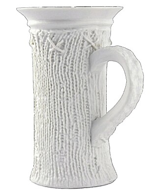 STRIKKEKOPP: Håndlagd kopp, ca kr. 290, fra clarecage.com.