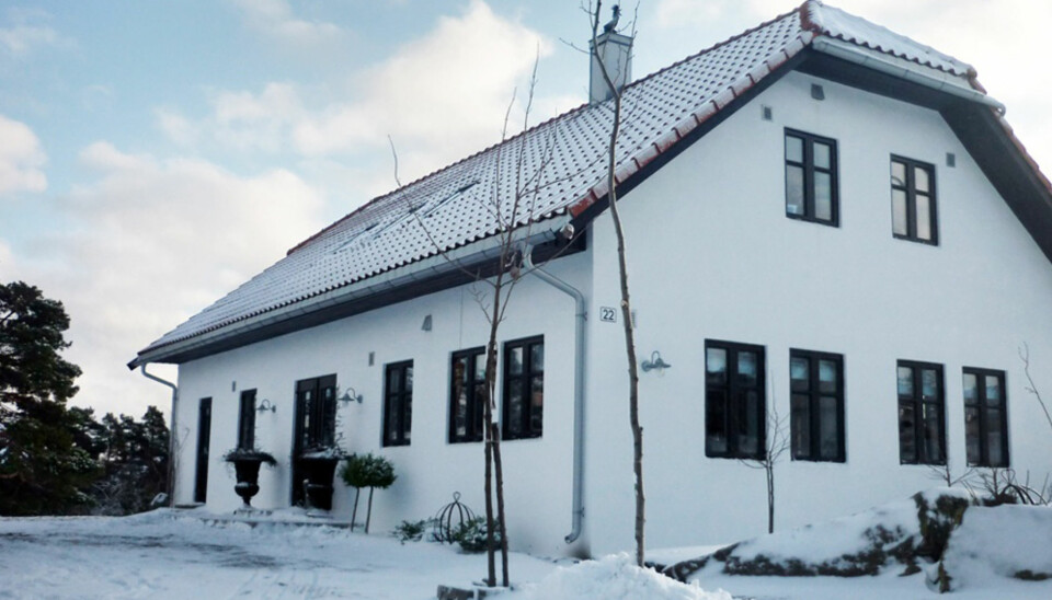DRØMMEBOLIG: Maria Farsund Forsberg og mannen har selv planlagt og fått bygget drømmehjemmet sitt i Sarpsborg.