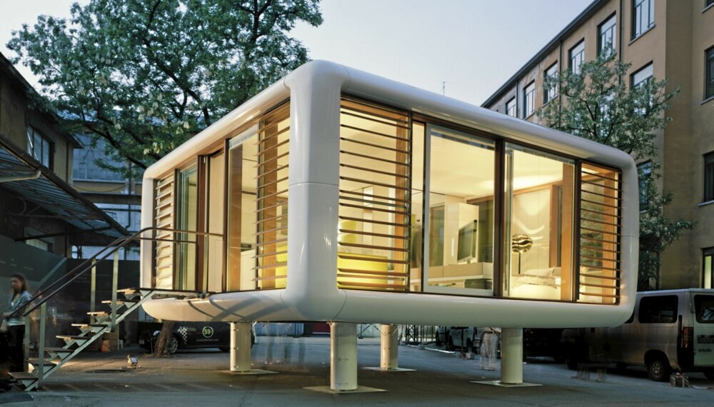 LOFTCUBE: Denne mobile boligen kan du plassere hvor du måtte ønske.