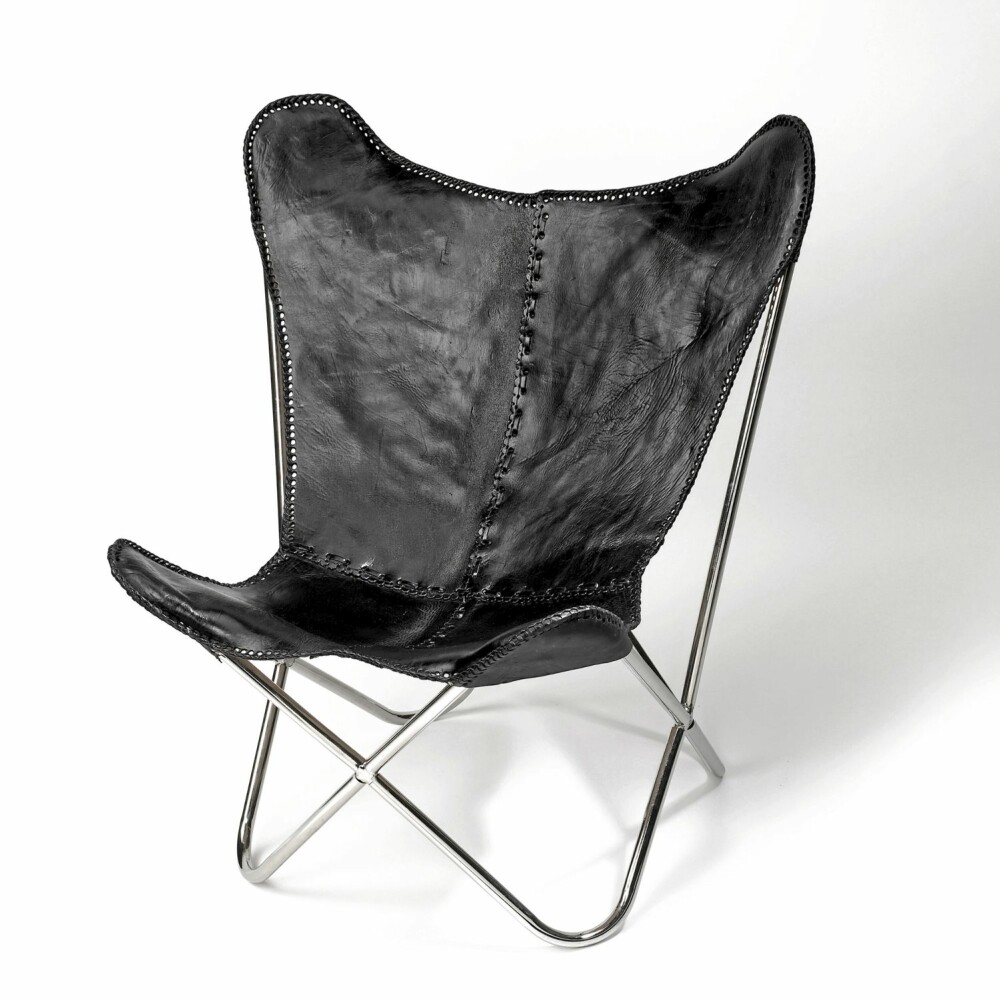 BUTTERFLY STOL: Den klassiske butterfly stolen fra Nordal er satt ned 700 kroner hos babazar.no og koster nå 3420 kr.