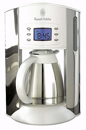 Russel Hobbs white style coffee maker med termos