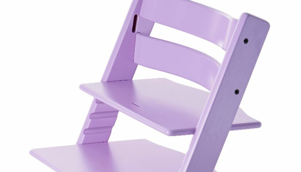 FANCY KLASSIKER: Tripp trapp-stolen fins i mange norske hjem, og er slett ikke gått av moten. Hva med å velge en fancy farge på barnestolen?