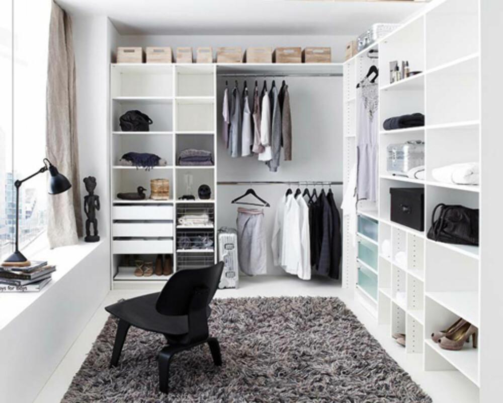 MED PLASS TIL DET MESTE: Bruker du først et rom til å lage walk-in garderobe, pass på å få inn en liten sitteplass også.