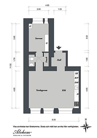 PLANTEGNING: Den nye plantegningen av leiligheten PLANTEGNING: Den nye plantegningen av leiligheten