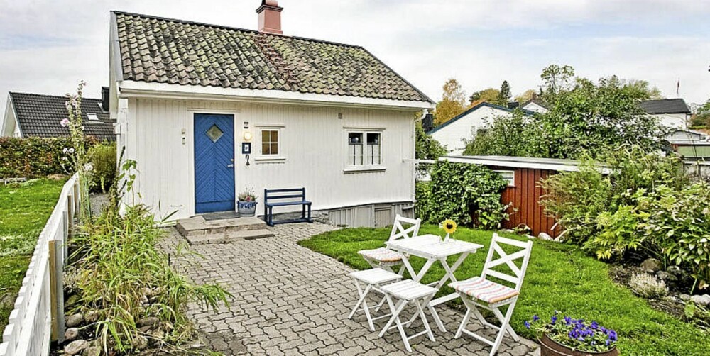 PERLE I SKIEN: Dette lille huset på 33 kvadratmeter, som er til slags i Skien, beskrives som en perle, og eieren har innredet huset med stor pietet.