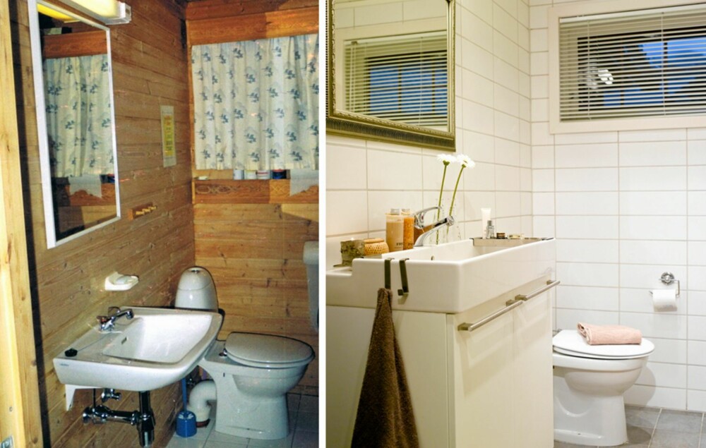 STUSSLIG: Det gamle badet trengte sårt en fornyelse, og det nye badet er nesten ikke til å kjenne igjen. Vegger og gulv har fått nye fliser, og den gamle baderomsinnredningen er byttet ut. Rommet er også forstørret med noen centimeter. STUSSLIG: Det gamle badet trengte sårt en fornyelse, og det nye badet er nesten ikke til å kjenne igjen. Vegger og gulv har fått nye fliser, og den gamle baderomsinnredningen er byttet ut. Rommet er også forstørret med noen centimeter.