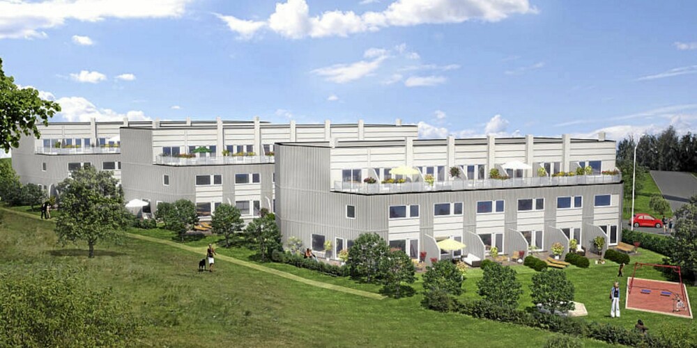 NYTT REKKEHUS: Dette enderekkehuset på Manglerud på Oslo øst skal nå bygges og ligger ute til salgs for 5 390 000 kroner. Primærrom 126 kvm. NYTT REKKEHUS: Dette enderekkehuset på Manglerud på Oslo øst skal nå bygges og ligger ute til salgs for 5 390 000 kroner. Primærrom 126 kvm.