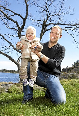 STOLT PAPPA: Thor Hushovd tror han ser datteren mer enn andre karriereforeldre - når han først er hjemme.