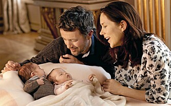 BARN NUMMER TRE OG FIRE: Det danske kronprinsparet er nå stolte foreldre til fire flotte barn.