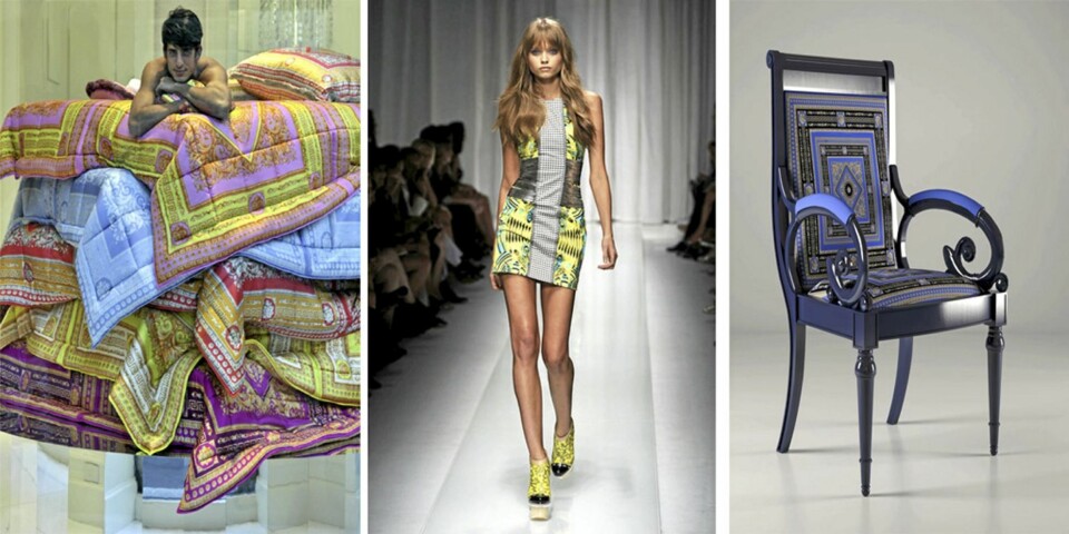 DYRT OG DYRSIK: Hos Versace kan du kle både deg og hjemmet ditt i knallfarger og dyremønstre.