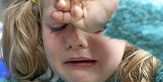 GRÅT: Det blir ofte gråt og skriking om bortskjemte barn ikke får det som de vil.