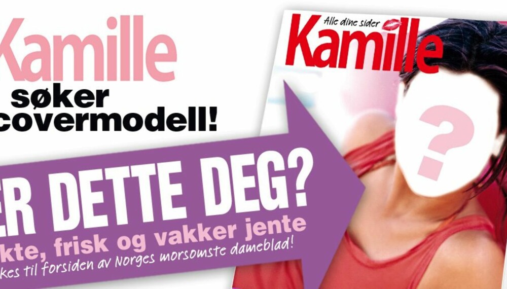 MELD DEG PÅ: Vil du bli covermodell for Kamille?