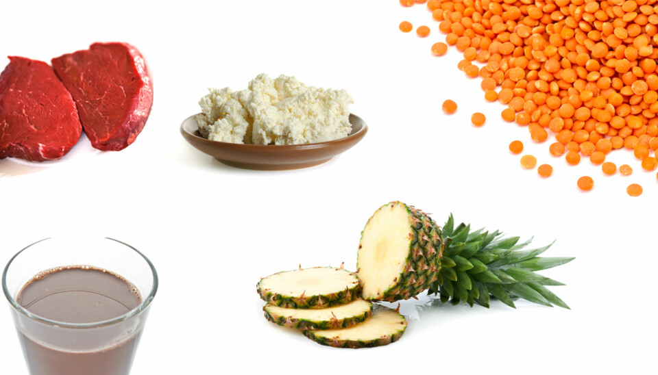 MAT SOM GIR MUSKLER: Mat med høyt innhold av protein. ILLUSTRASJONSFOTO: Colourbox