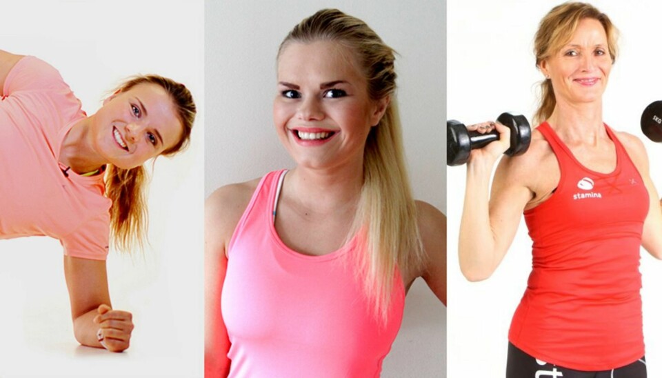 TRENINGSVIDEO: Katrine Karlsrud, Julianne Nilsen og Christine Thune viser deg hvordan du enkelt kan bli sterk hjemme.