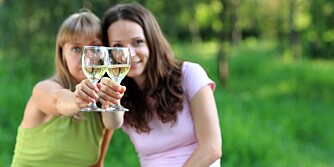 ET LITE GLASS: Et glass vin om dagen er ikke farlig, men for veldig mange blir det ikke med det ene glasset.
