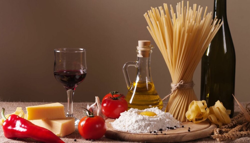 KLASSISK: Italiensk mat og vin.