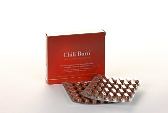 CHILI BURN: Slanketabletter med chili.