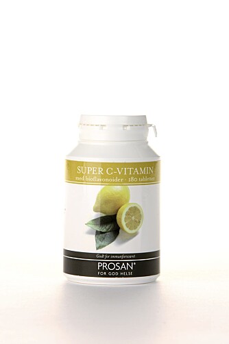 SUPER C VITAMIN MED BIOFLAVONOIDER: Vitamin C-tilskudd med antioksidanter.